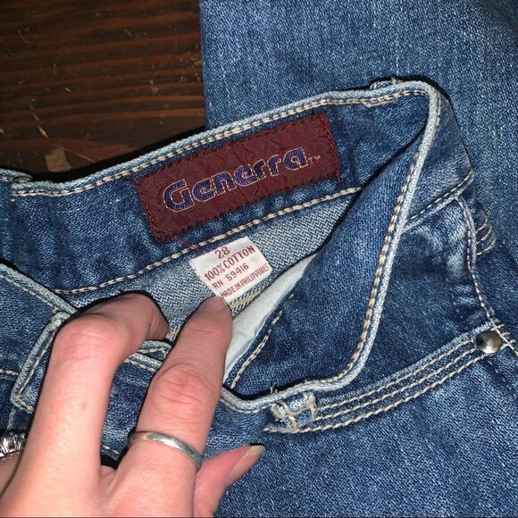 NWT Vintage Generra High Waisted Denim straight leg Jeans 28 - Picture 5 of 6